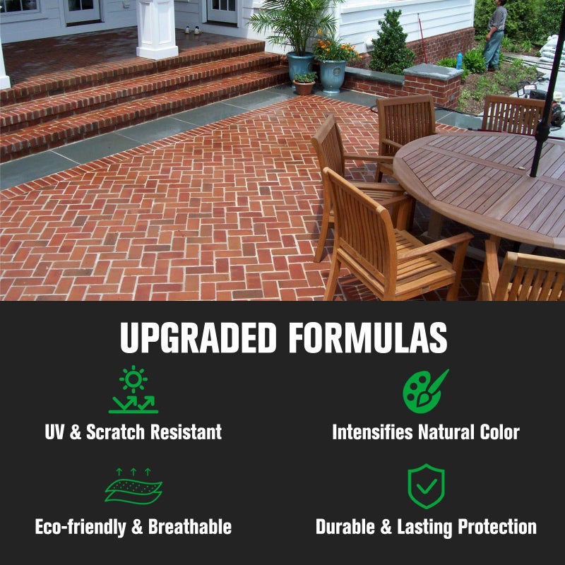 Shabebe Premium Stone Sealer, 1 Gallon - Max Gloss Wet Look for Pavers, Driveways & Patios - Waterproof & UV Resistant, Long-Lasting Protection with Enhanced Color for Natural Stone Surfaces - Image 3